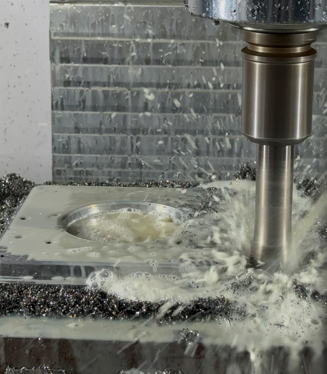 CNC milling machine in Egypt cutting tool steel with micron precision.