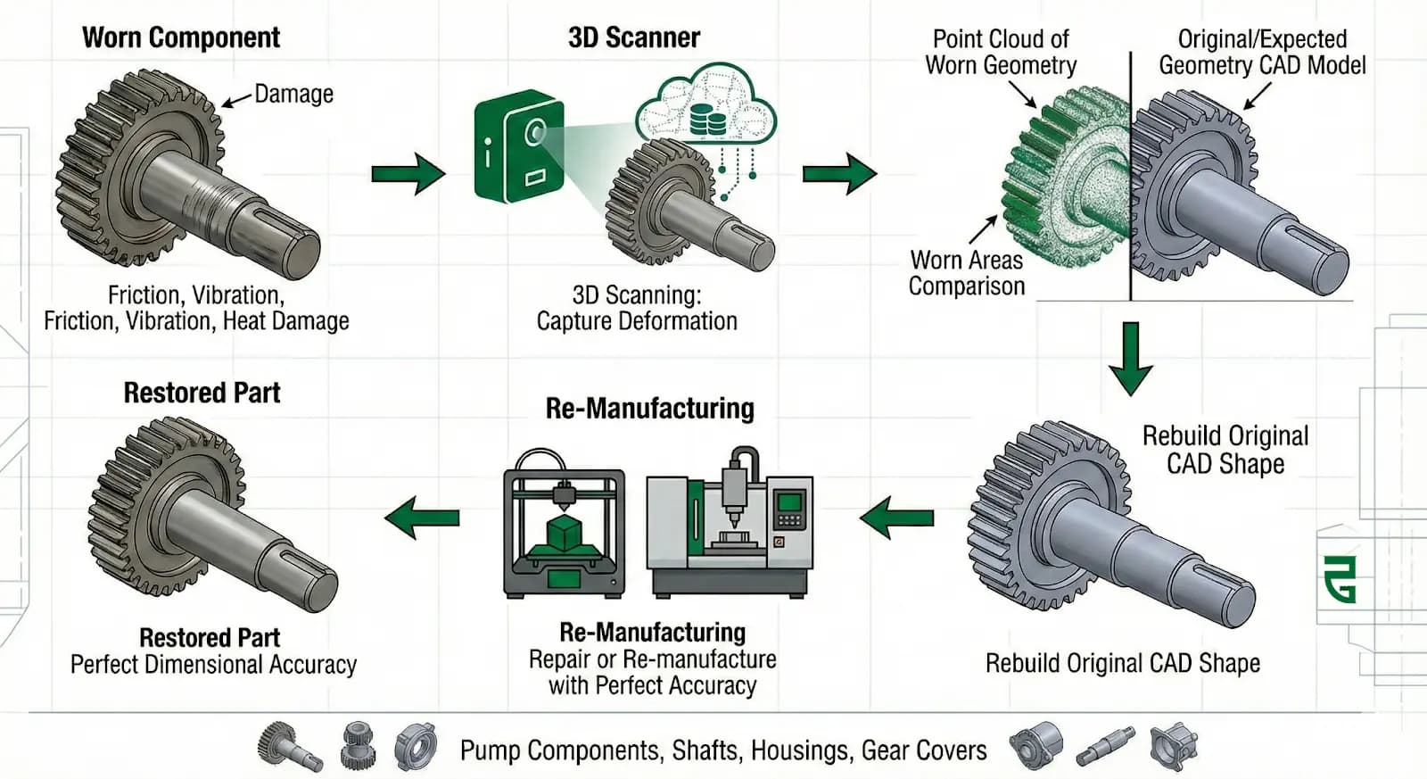 أهم تطبيقات المسح ثلاثي الأبعاد في الهندسة العكسية
