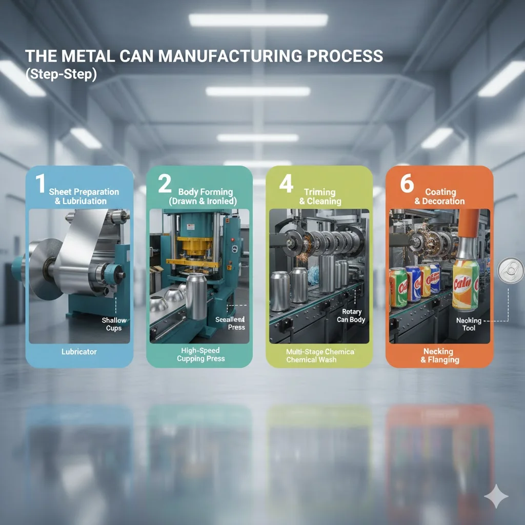 The Metal Can Manufacturing Process (Step-by-Step)