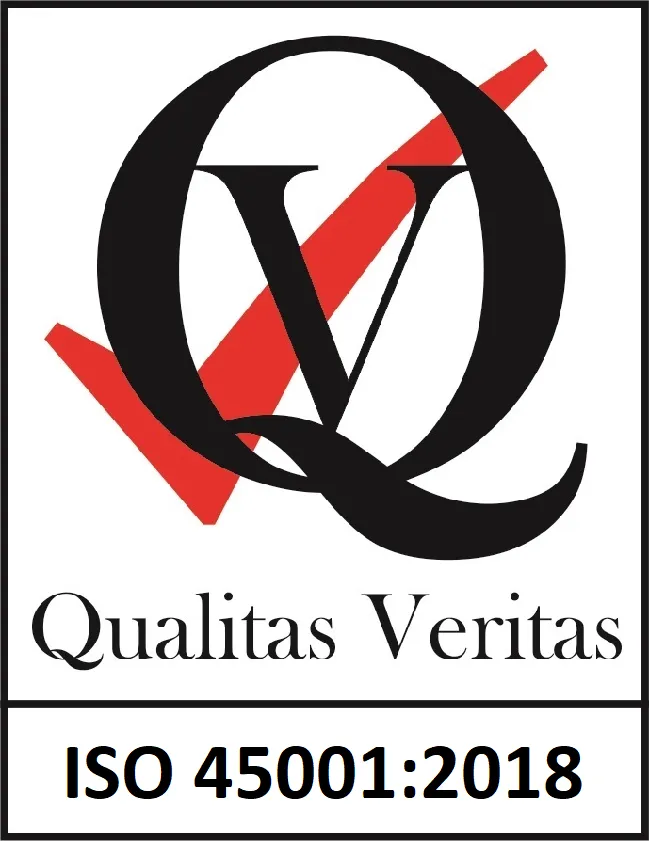 ISO 45001 certification logo for Occupational Health and Safety Management.