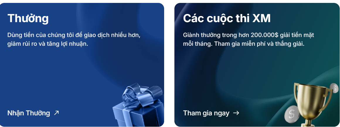 Các chương trình khuyến mãi nổi bật tại sàn XM