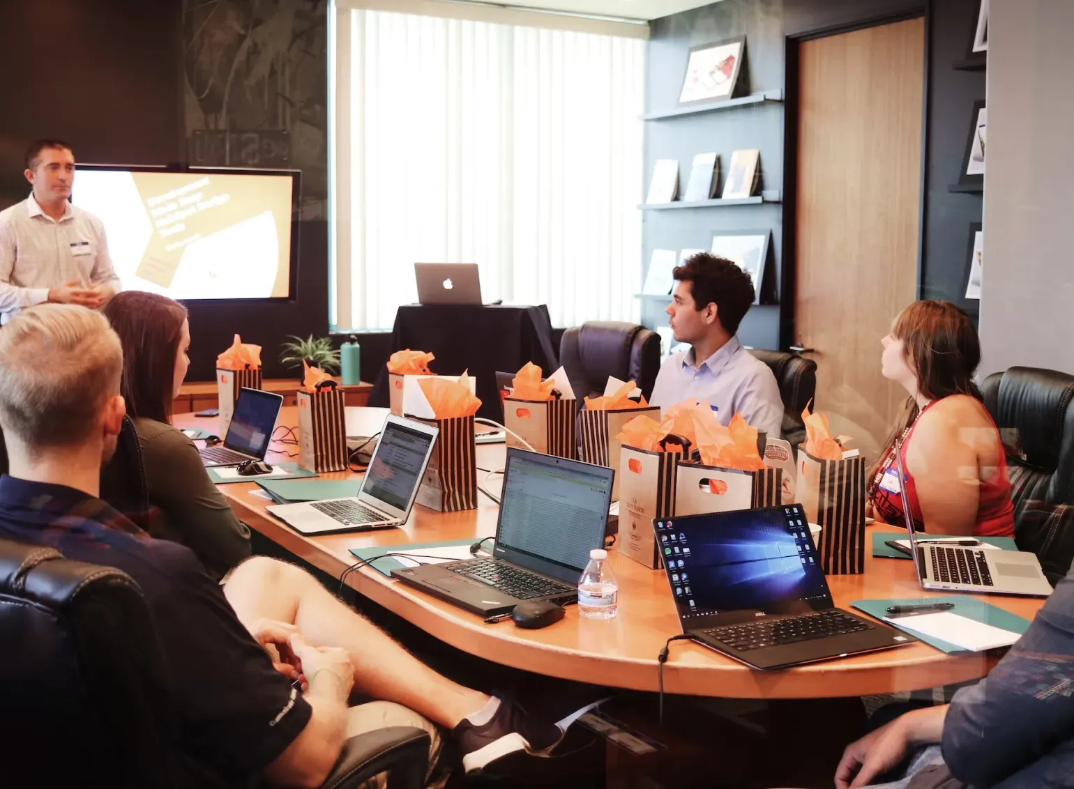 People in a meeting in conference room