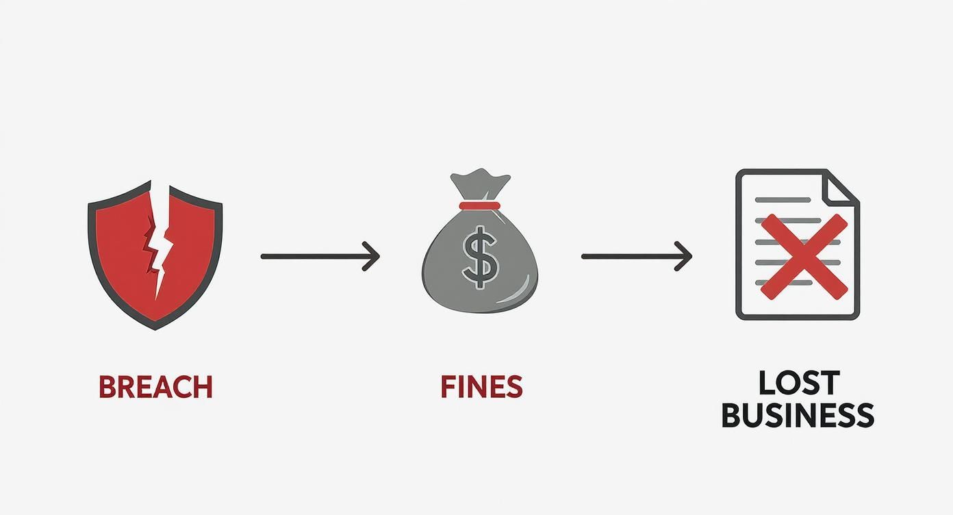 Infographic about data security compliance