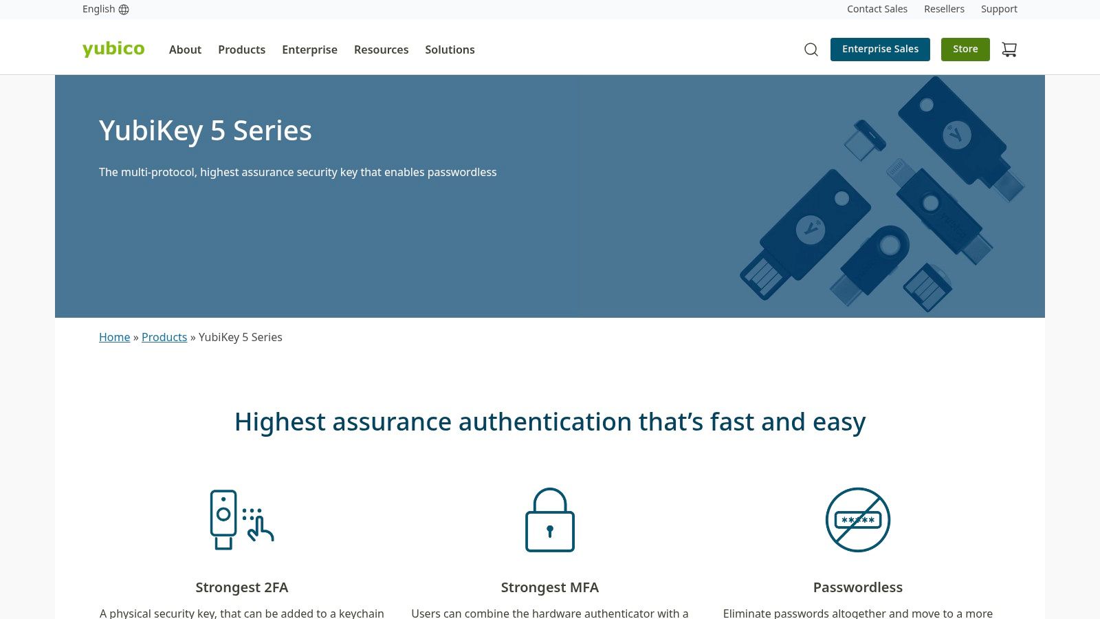 Yubico (YubiKey hardware security keys)