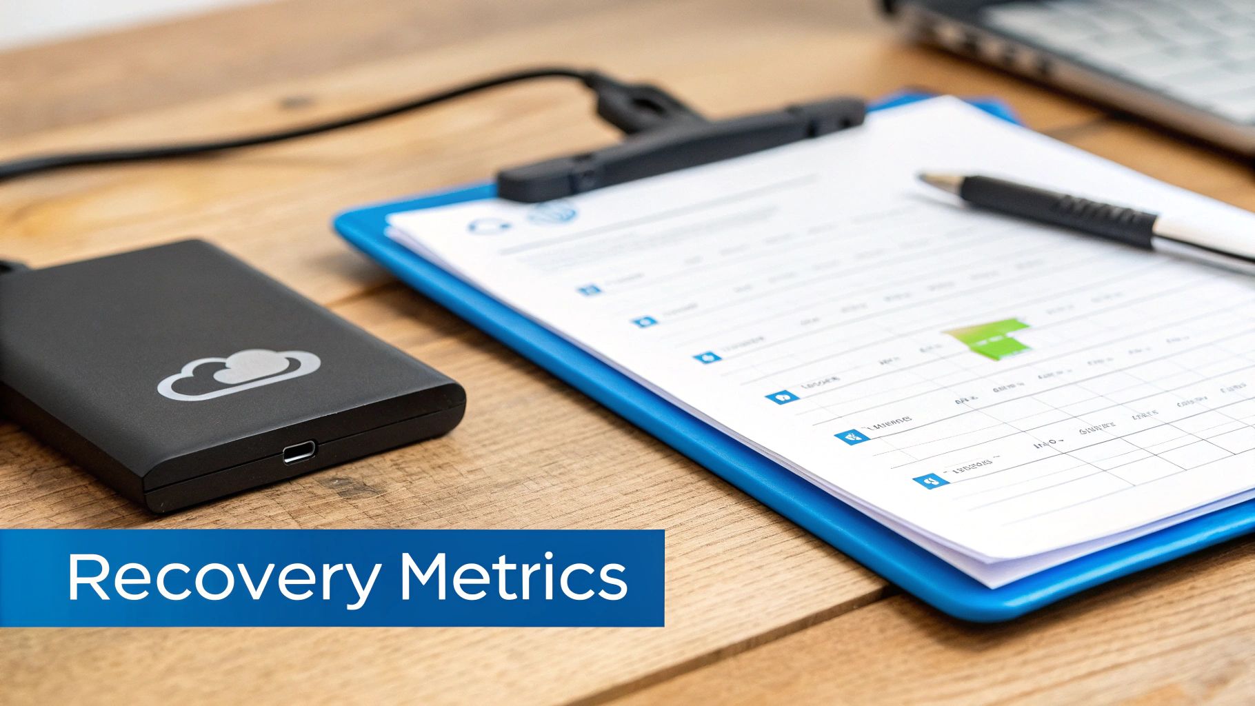 An emergency alert symbol on a computer screen, signifying a critical IT event.