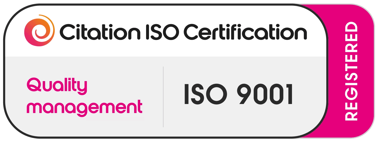 ISO 9001 certification badge