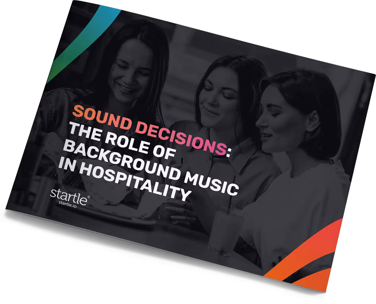 Front cover of The Role of Background Music in Hospitality whitepaper