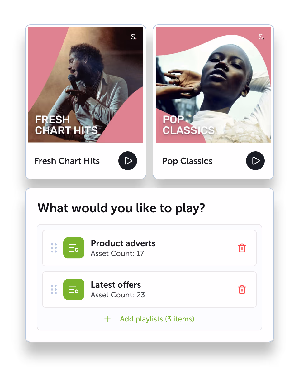 Startle playlists and radio promotions