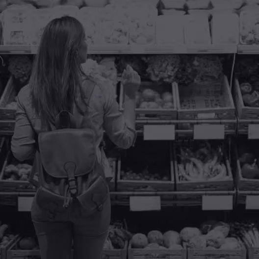 Woman grocery shopping