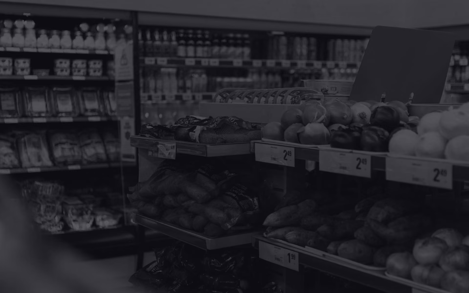 Grocery store interior