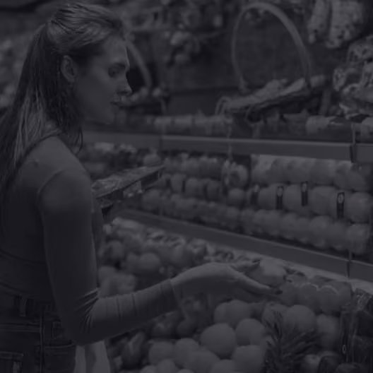 Woman grocery shopping