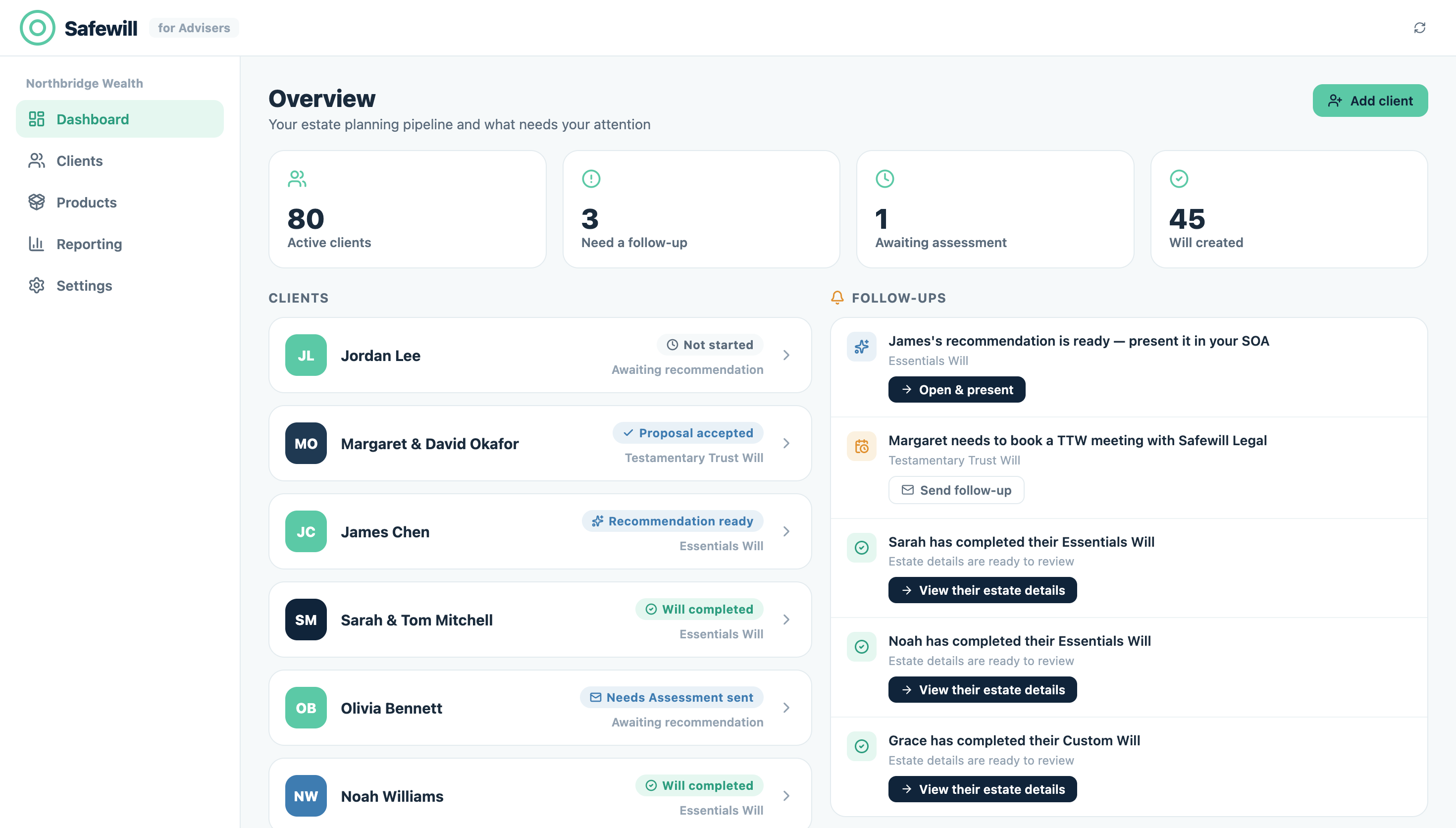 Safewill for Advisers