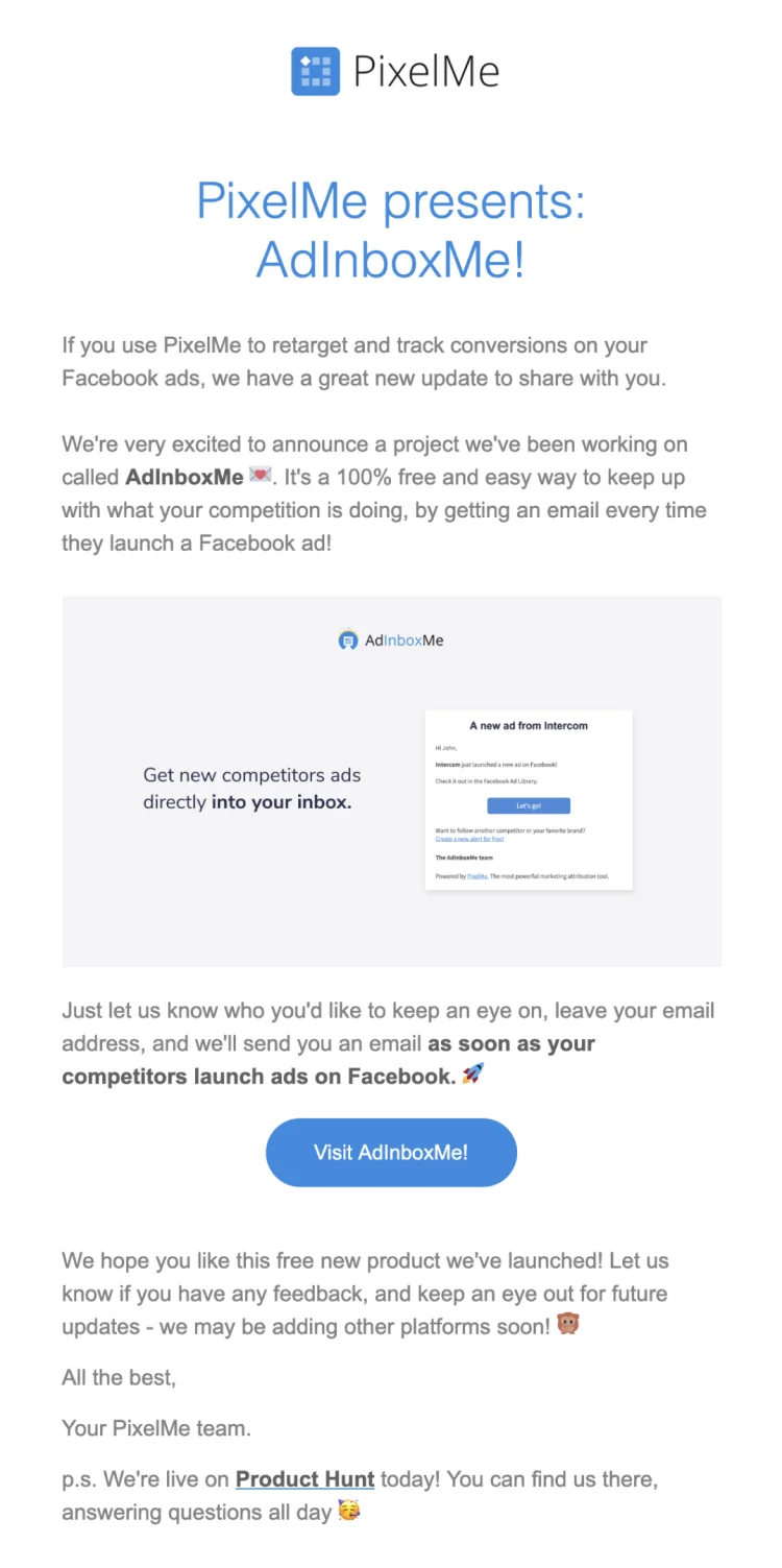 The Product Announcement Email