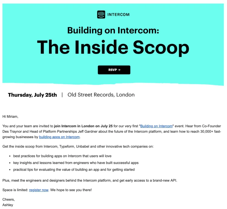 Intercom email