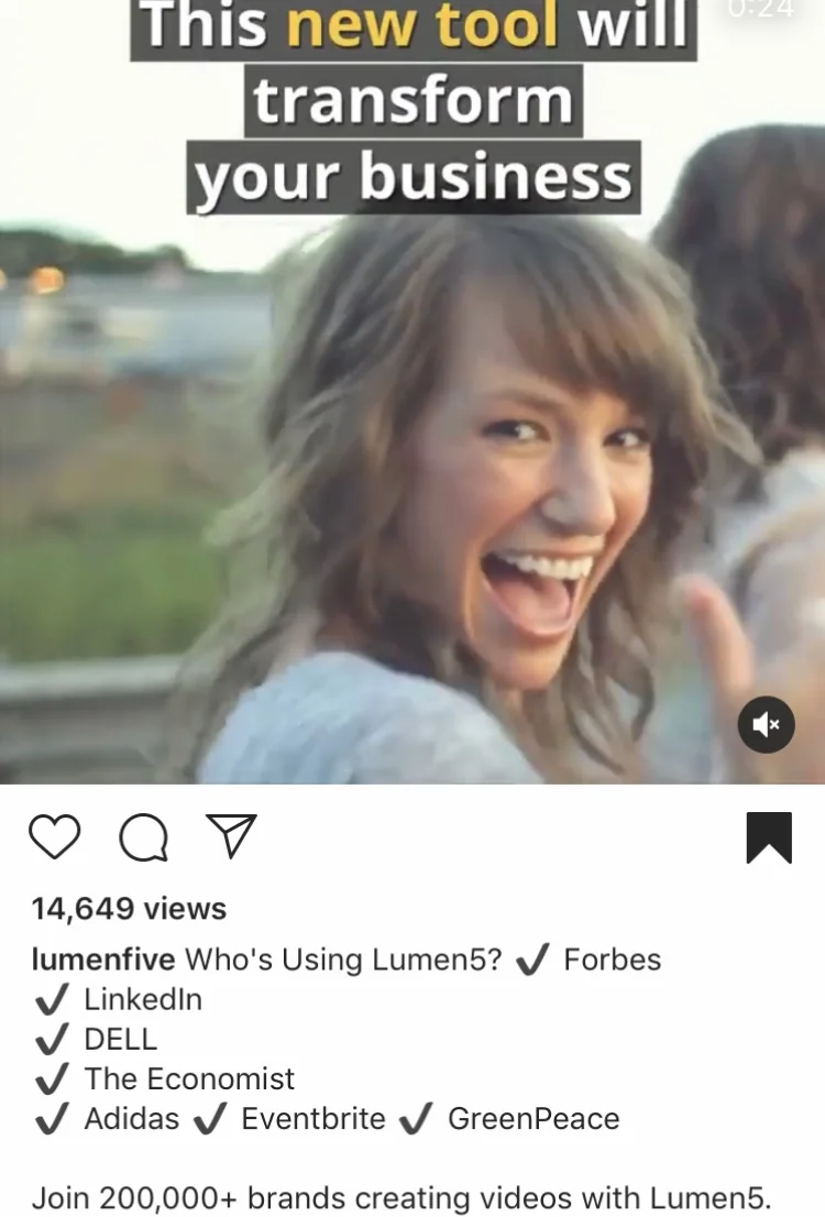 Lumen5 social proof