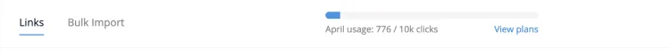 PixelMe Dashboard total links
