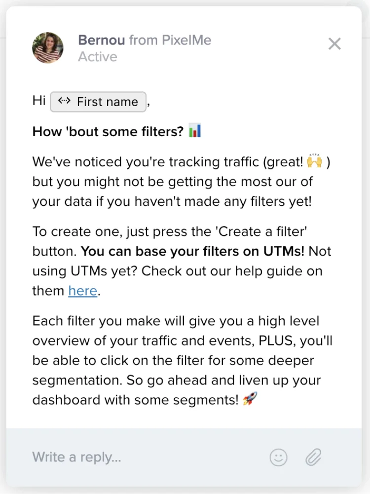 Personalized gmail example