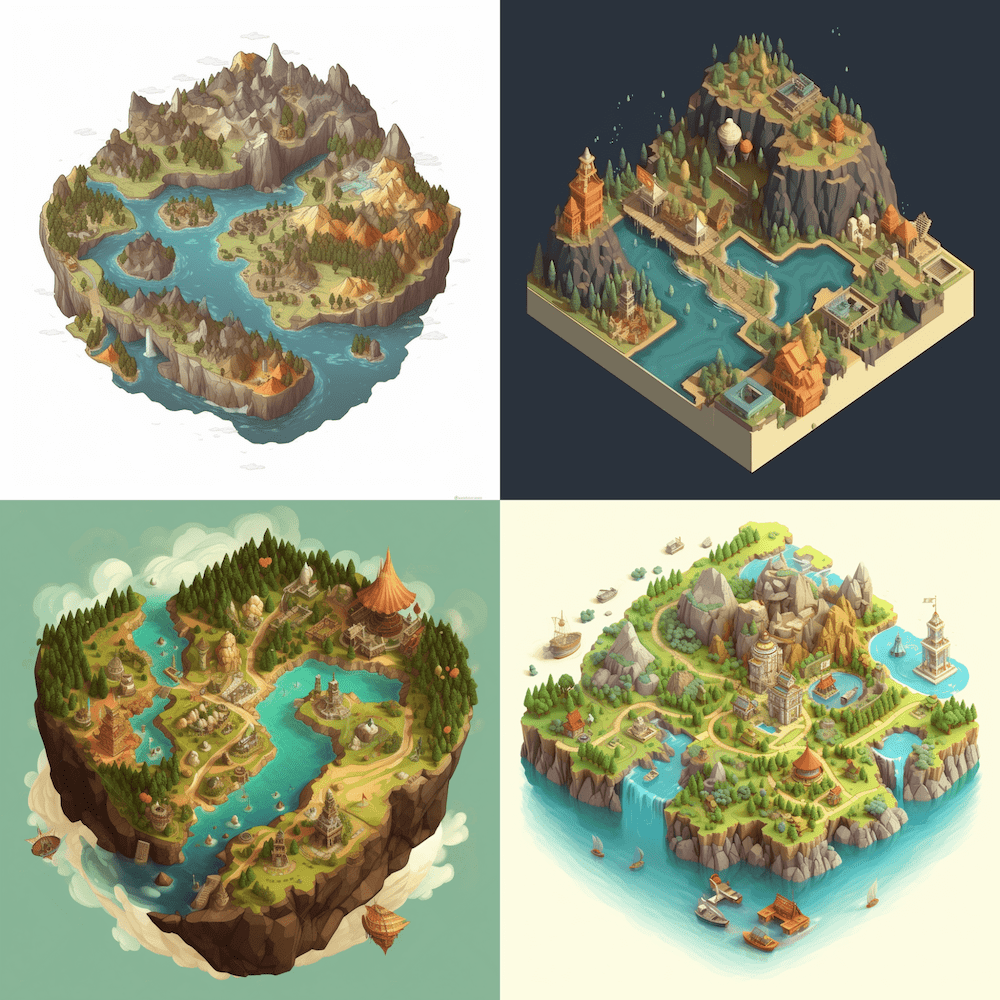 3D Map Example MidJourney
