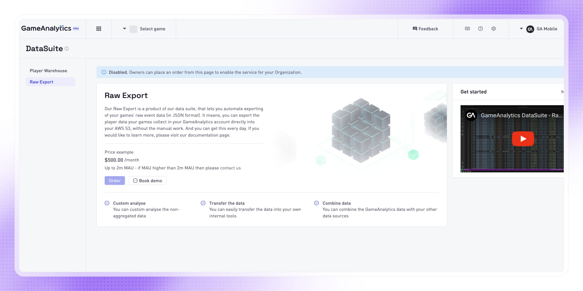 Raw data now available in real-time