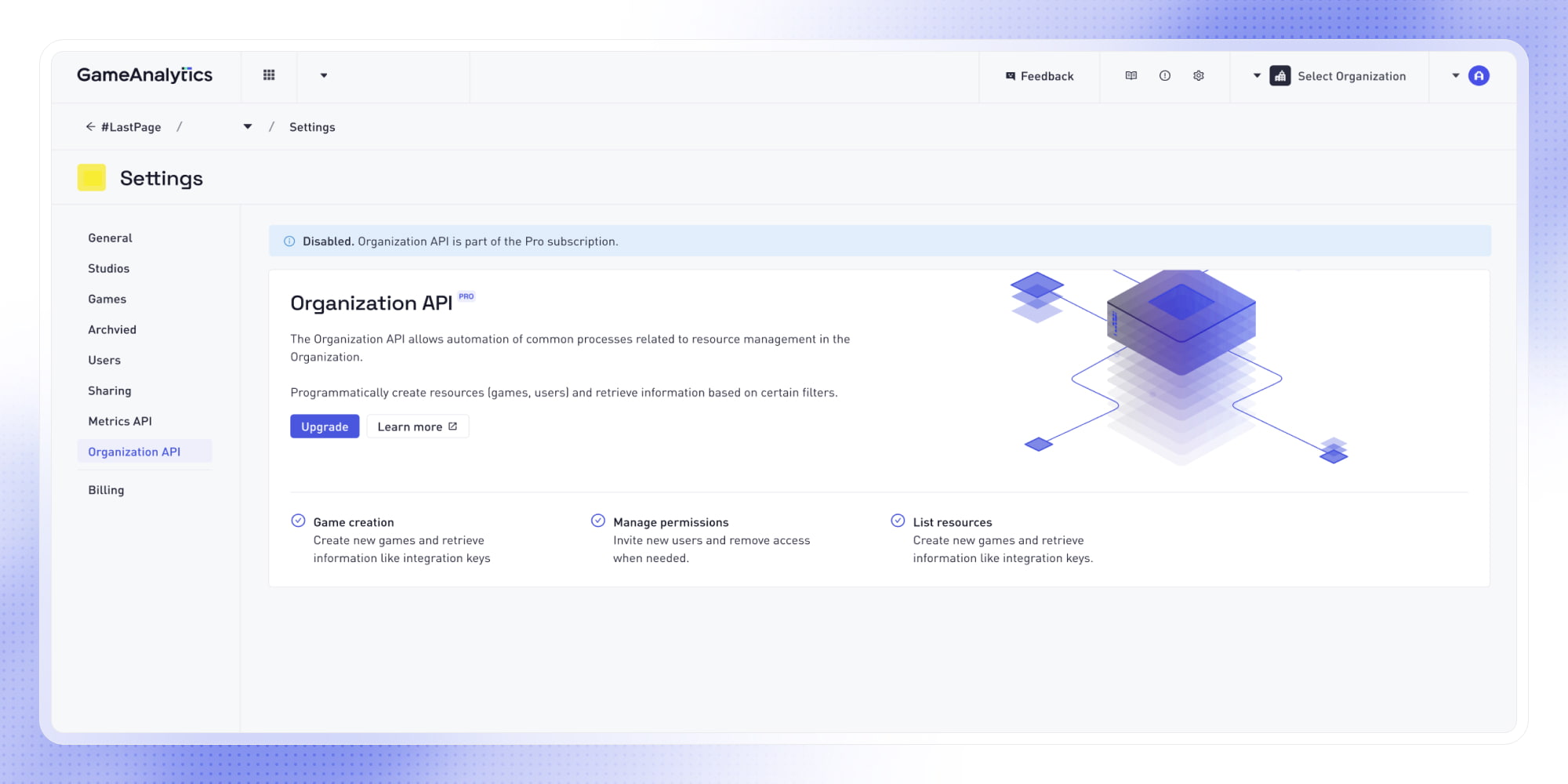 Programmatic access to organizational data