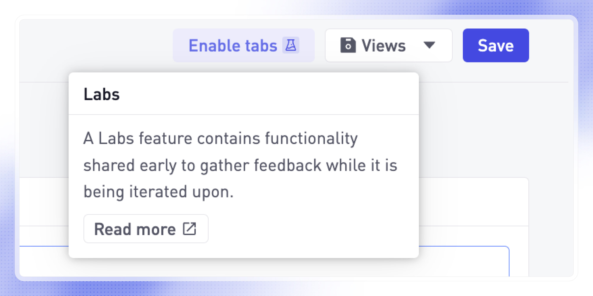 Introducing Labs features