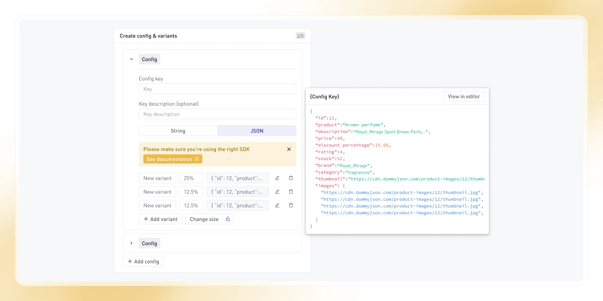 A/B Testing: Unlimited Users & JSON Support