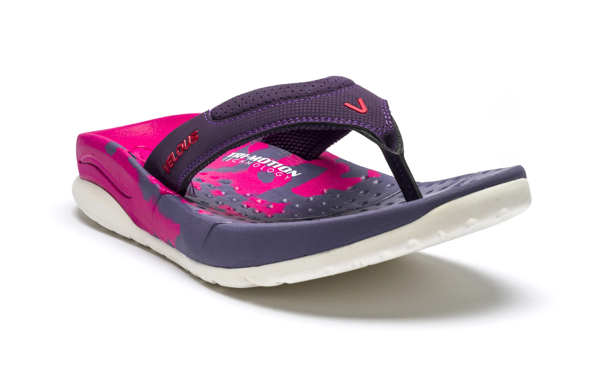 VELOUS OCEANSIDE SLIPPER PURPLE/PINK/WHITE 43