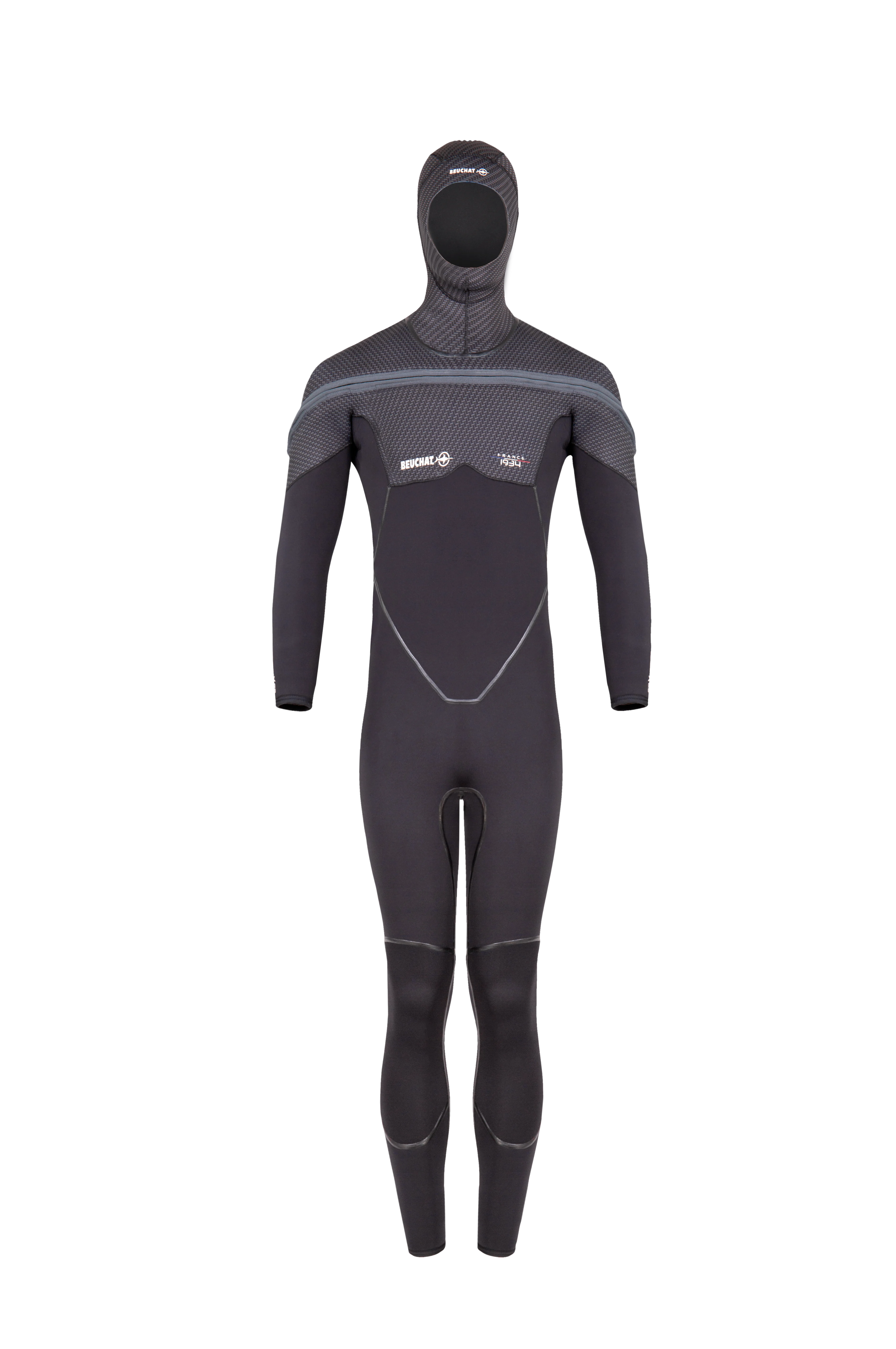 BEUCHAT MED C-ZIP HEREN WETSUIT 8/7MM CAPUCHON S