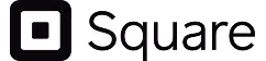 Dark square icon next to the word 'Square' in black text on gray background.