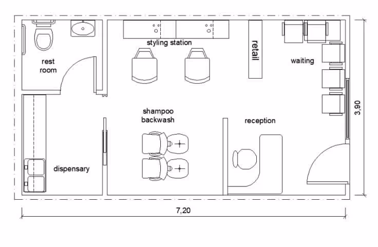 Salon layout idea