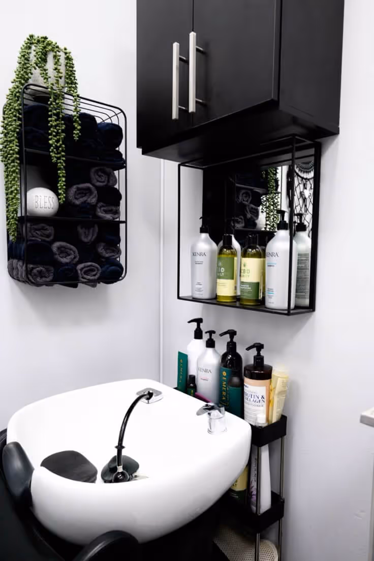 salon organization and storage ideas