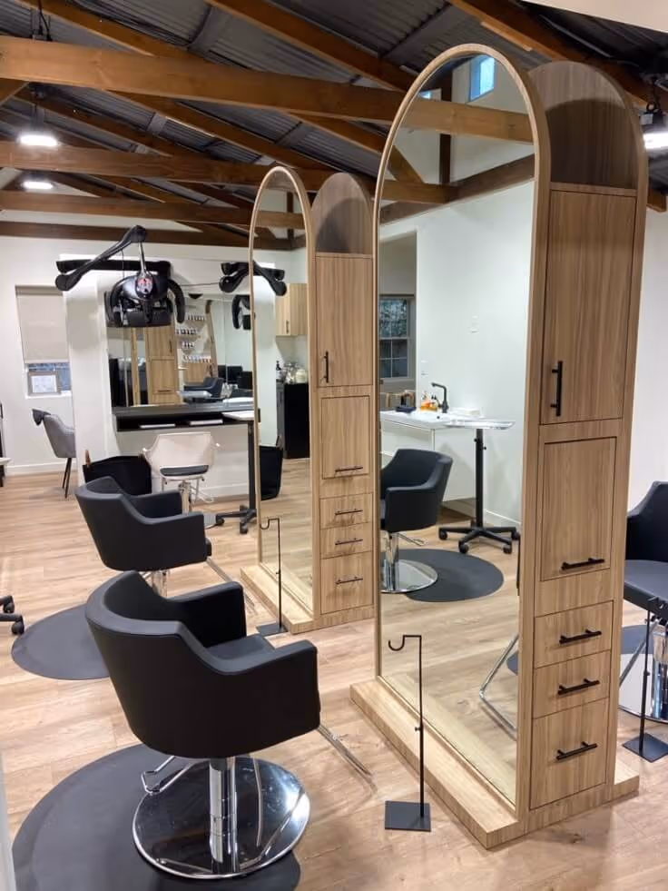 efficient storage for small salons