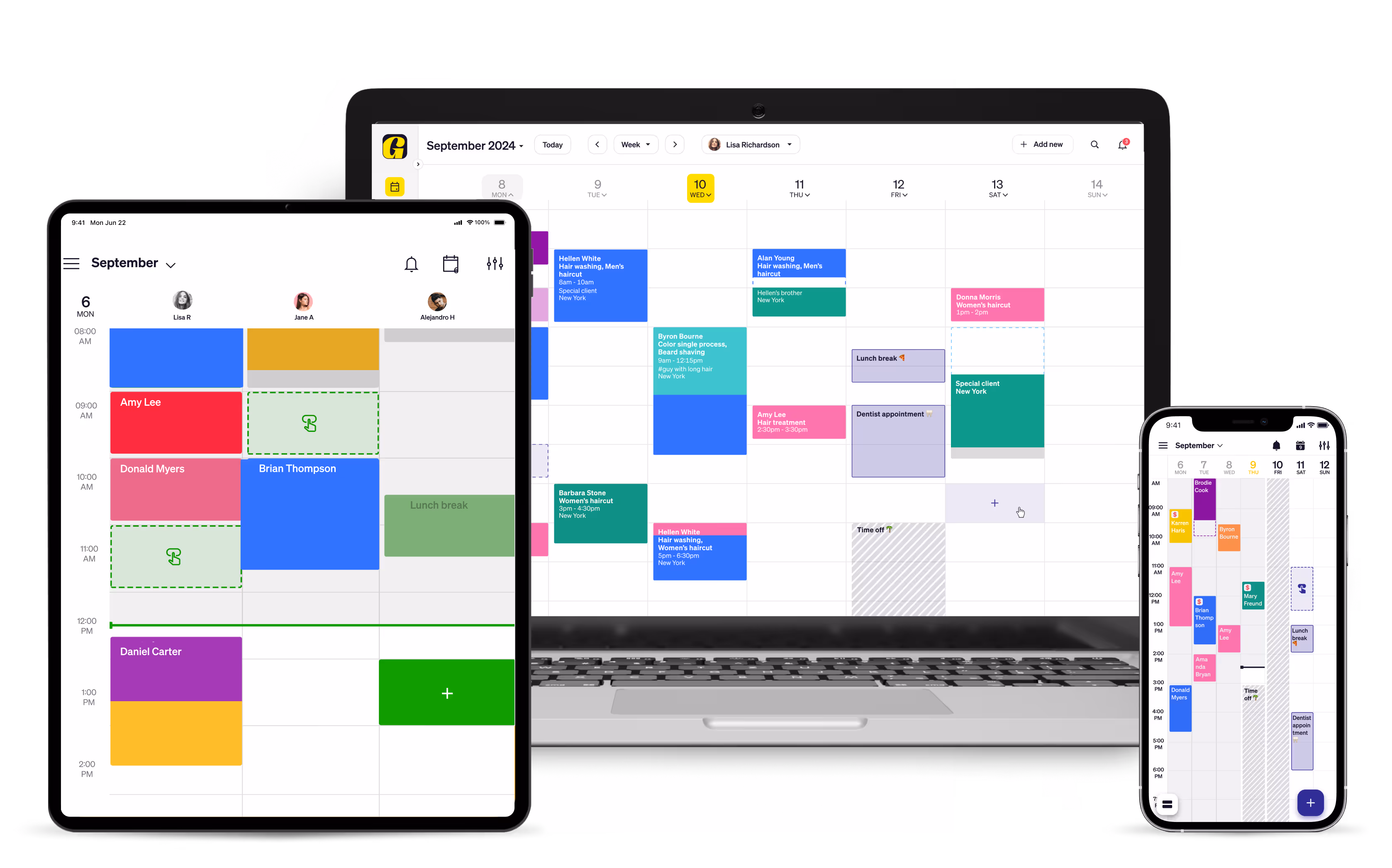 Goldie appointment scheduling app