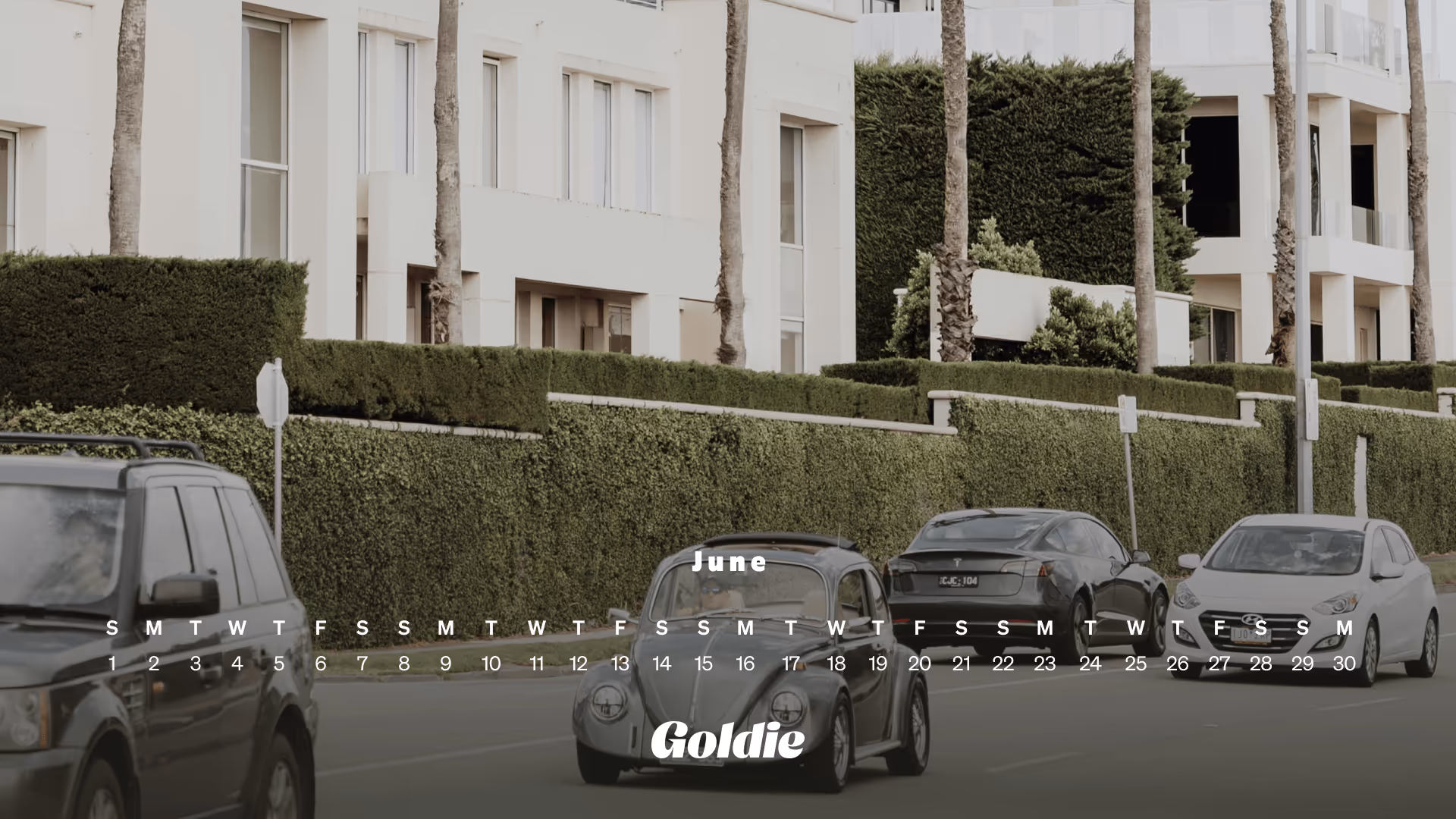 Classic car calendar wallpaper desktop