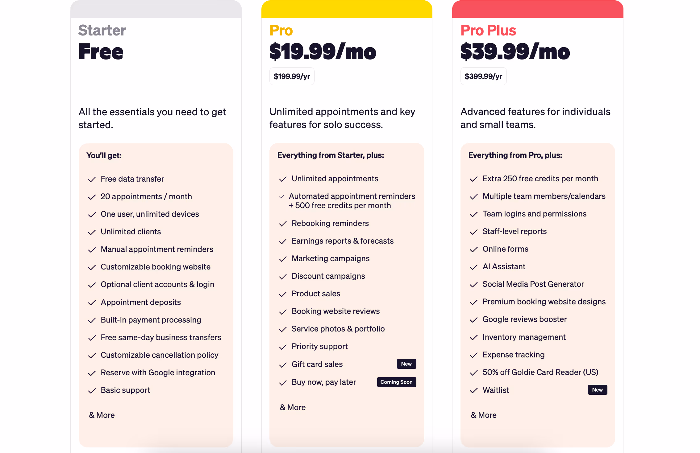 Goldie app pricing