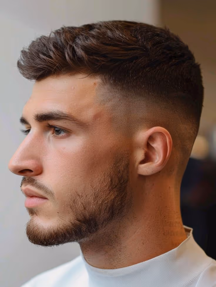 Crew cut haircut for men