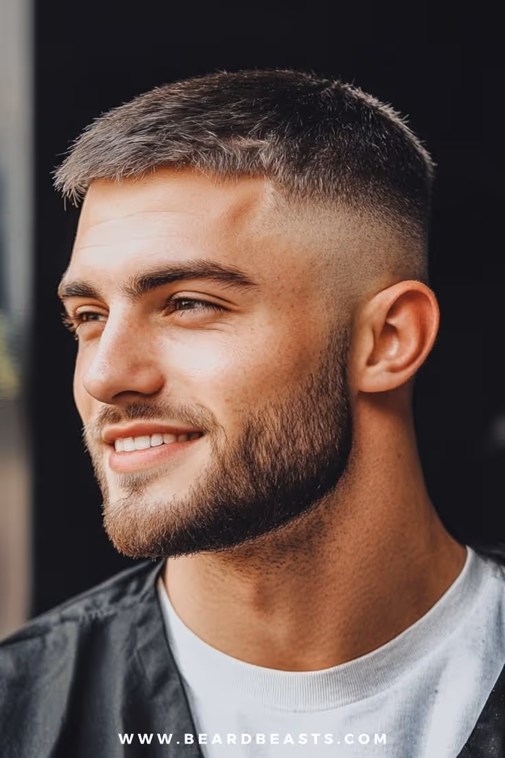 Crew cut hairstyle