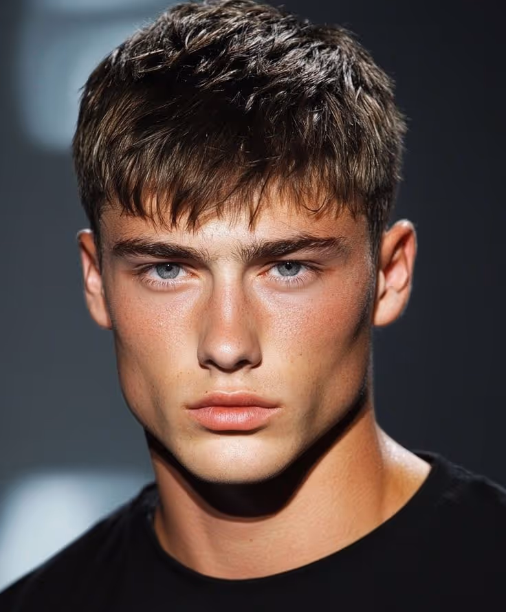 Caesar haircut for men