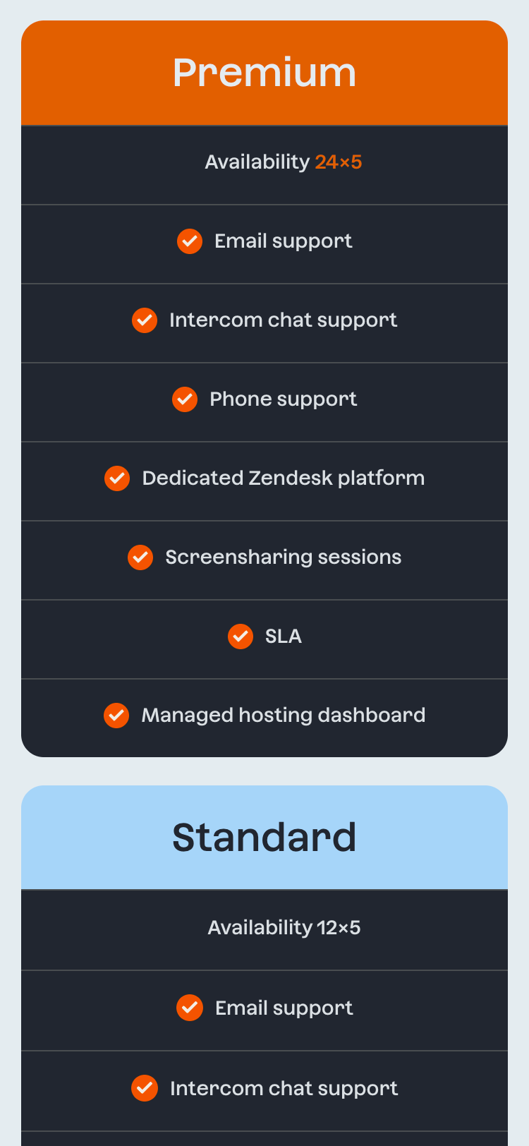 Assembla Tiers on mobile
