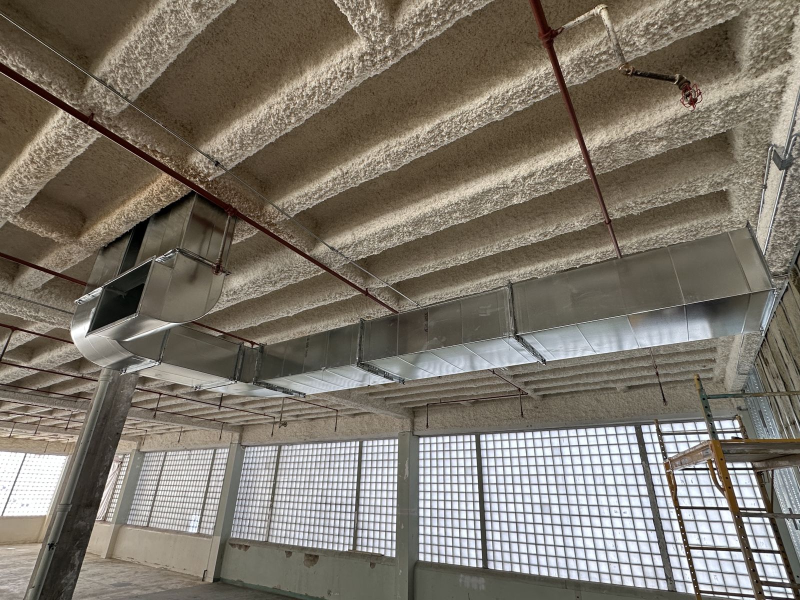 Gym Exposed Ductwork, Batavia, IL