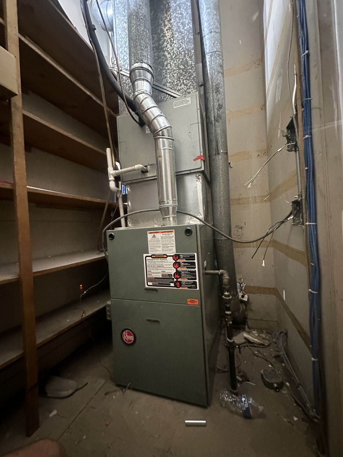 Furnace Replacement in a Tight Closet, Lisle, IL