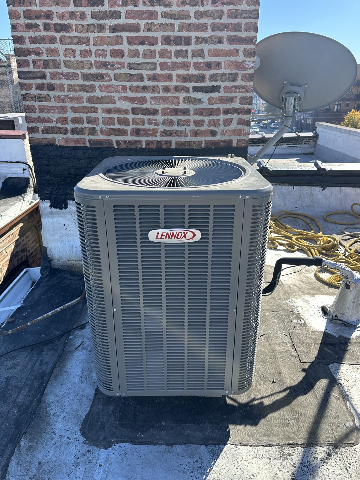 New AC installed by SP Heating & Cooling