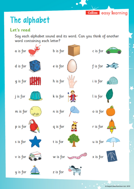 Easy Learning The Alphabet