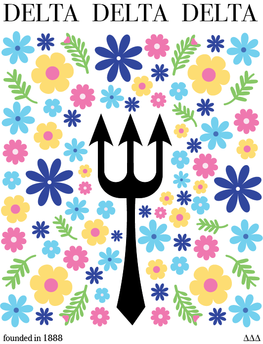Tri Delta graphic design
