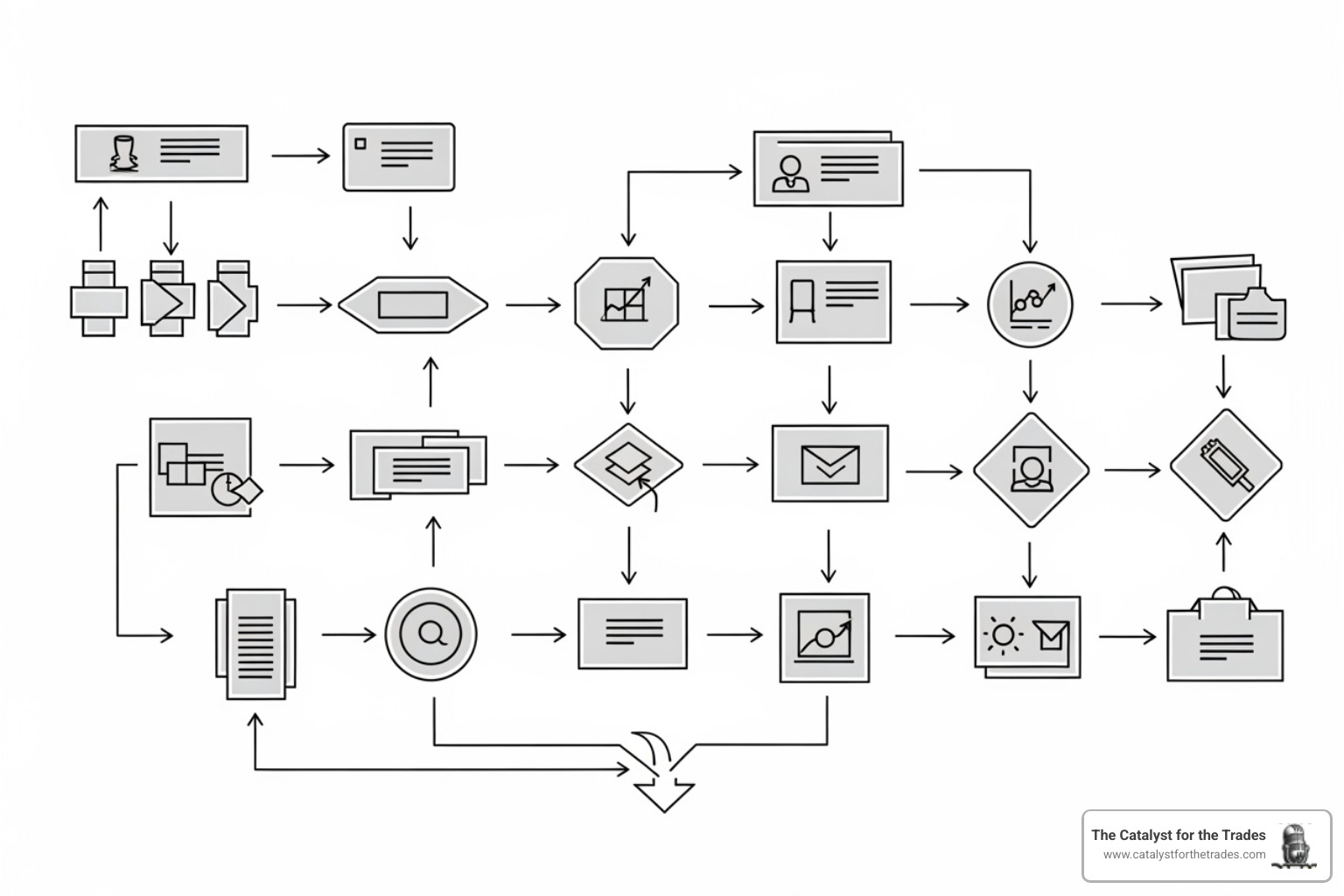 flowchart illustrating the key phases and steps of a change management plan - change management