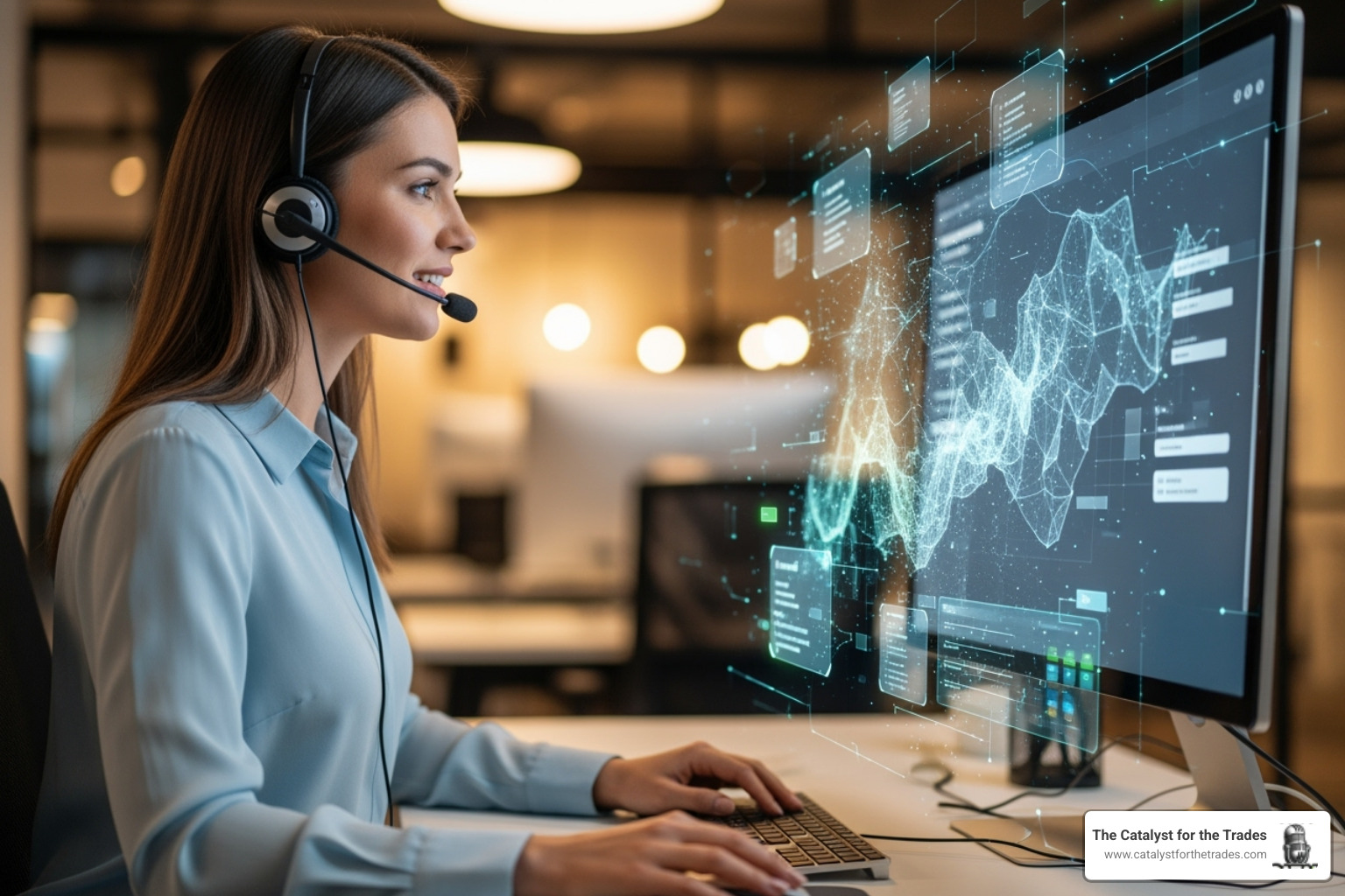 Customer service agent assisted by AI tool - ai customer service Customer service agent assisted by AI tool - ai customer service