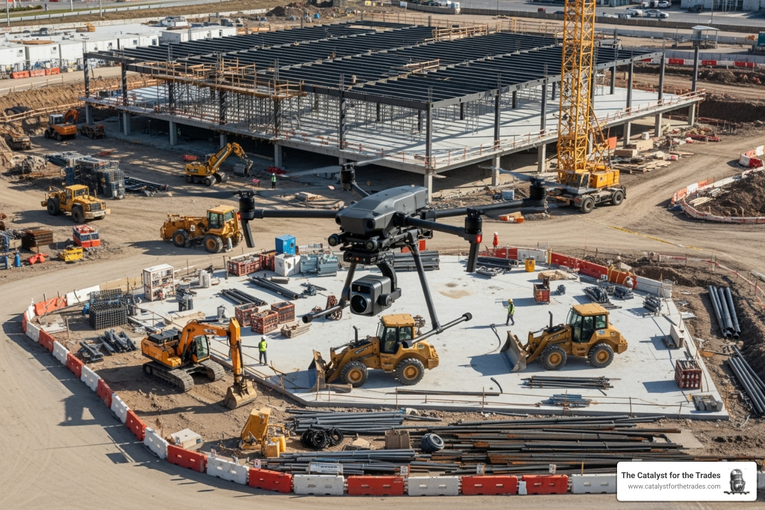 drone scanning a construction project - contractor ai strategy drone scanning a construction project - contractor ai strategy