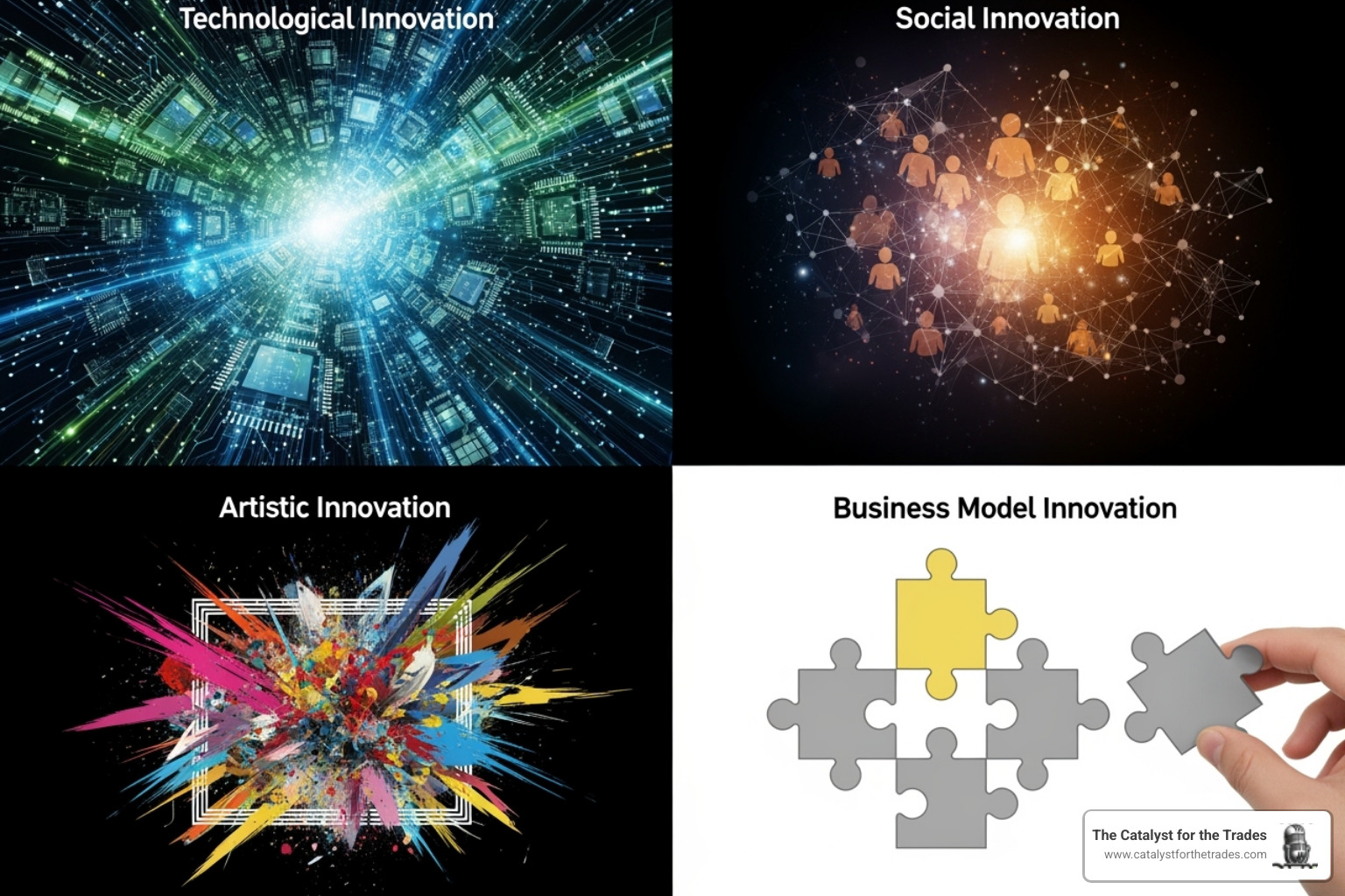quadrant diagram showing four types of innovation - innovation strategy