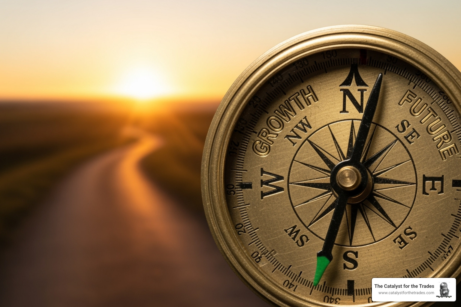 compass pointing towards Growth and Future - innovation strategy