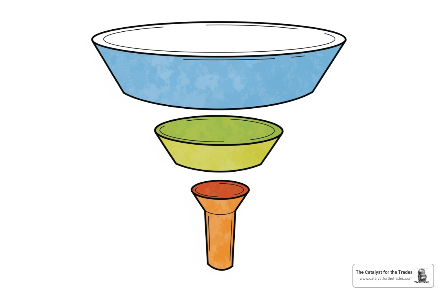 recruitment marketing funnel with stages: awareness, consideration, application - recruitment marketing